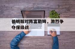 安全可靠-伯明翰对阵富勒姆，激烈争夺保级战