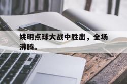 半岛体育官方网站,-姚明点球大战中胜出，全场沸腾。